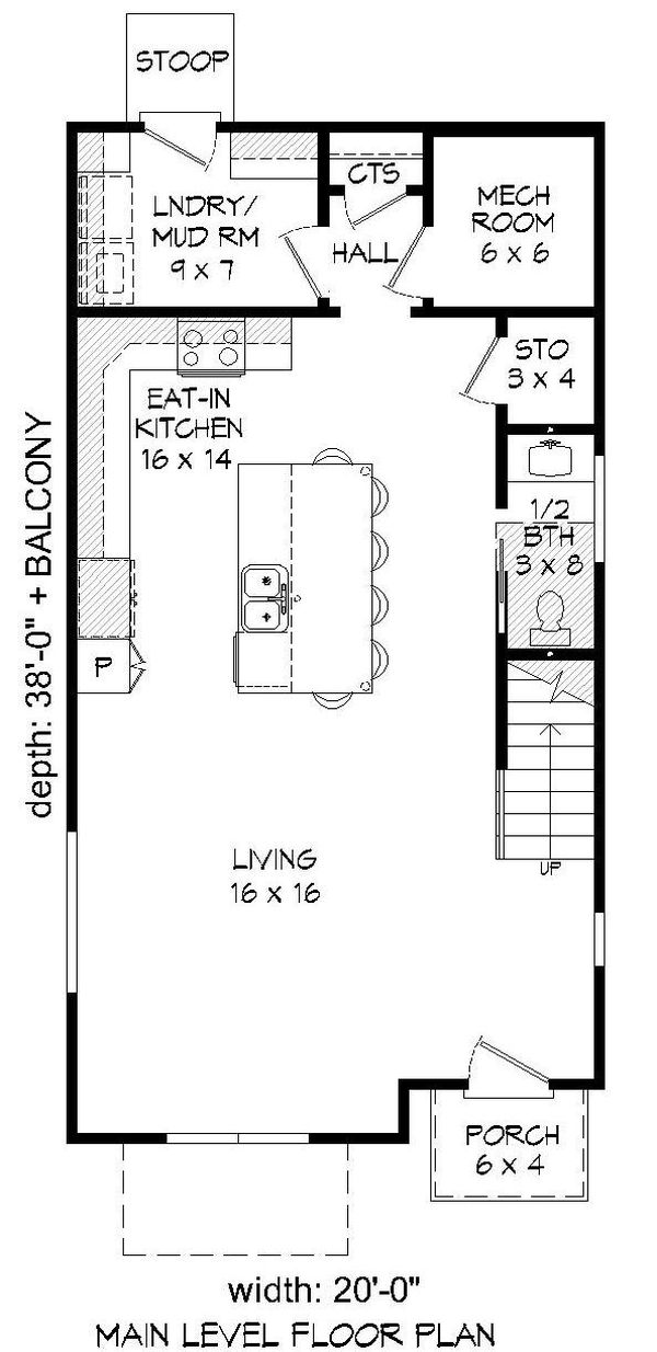 Home Plan - Contemporary Floor Plan - Main Floor Plan #932-243