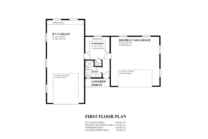 House Plan Design - Floor Plan - Main Floor for Bungalow House Plan #118-131, 1 bath