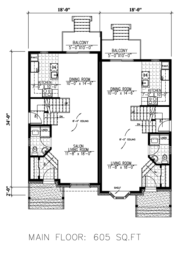 Cottage Floor Plan - Main Floor Plan #138-364
