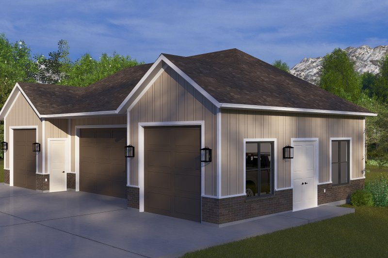 House Blueprint - Exterior - Front Elevation 4 for Traditional House Plan #1060-275, 0 bath