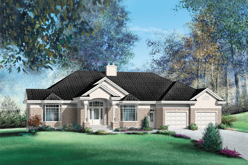 Traditional Style House Plan - 3 Beds 2.5 Baths 3775 Sq/Ft Plan #25-1239