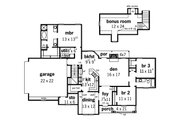 Country Style House Plan - 3 Beds 2 Baths 1676 Sq/Ft Plan #16-249 