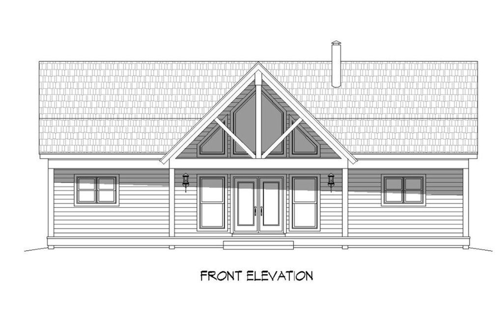 Country Style House Plan 2 Beds 2 Baths 1500 Sq Ft Plan 