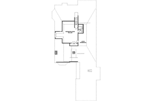 Floor Plan - Upper Floor for European House Plan #81-617 - 3 bed, 2 bath