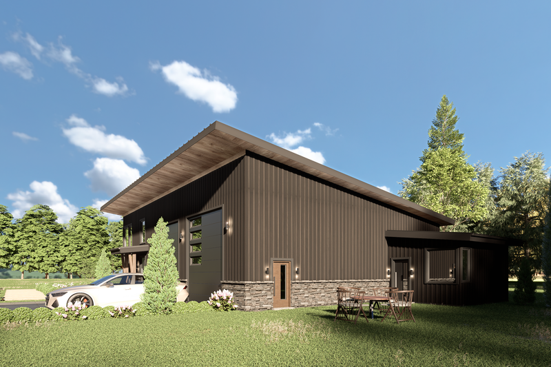House Design - Exterior - Other Elevation 1 for Barndominium House Plan #1070-221 - 1 bed, 1.5 bath
