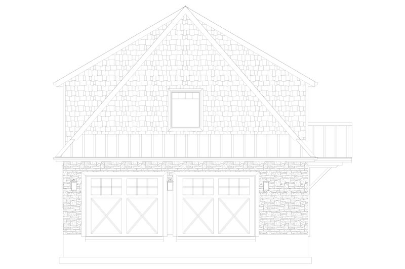 Architectural House Design - Exterior - Front Elevation 5 for European House Plan #1060-257 - 2 bed, 1.5 bath