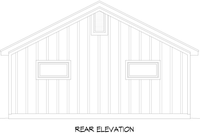 Dream House Plan - Exterior - Rear Elevation for Country House Plan #932-987 - 2 bed, 1 bath