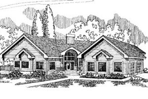 Traditional Exterior - Front Elevation Plan #60-508