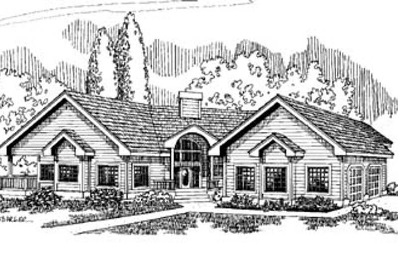 Dream House Plan - Traditional Exterior - Front Elevation Plan #60-508