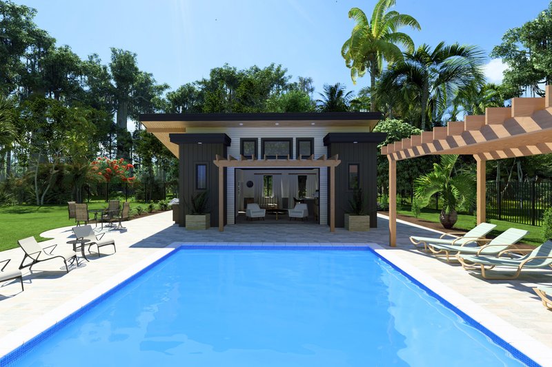 Home Plan - Modern Exterior - Front Elevation Plan #1111-32