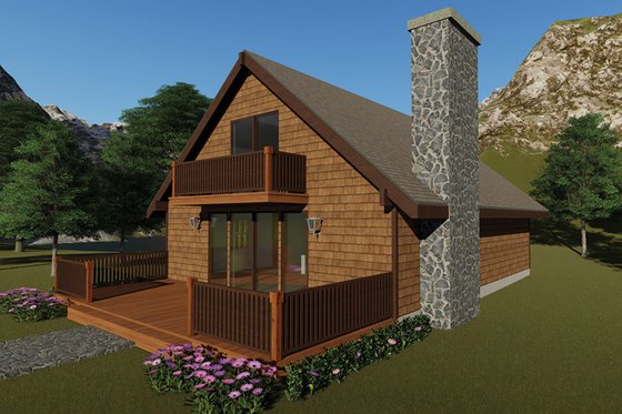 Exterior - Front Elevation 3 for Cottage House Plan #57-476 - 4 bed, 2 bath