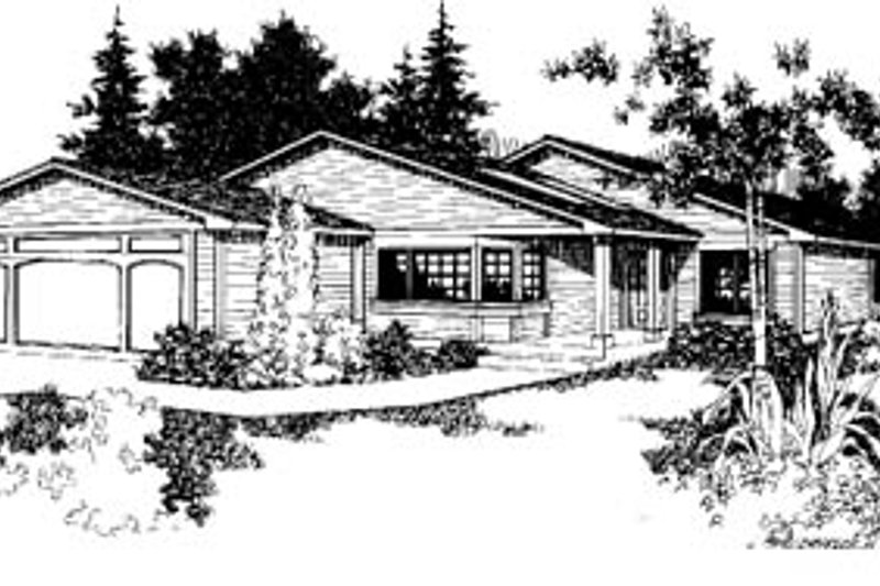 Home Plan - Modern Exterior - Front Elevation Plan #60-123