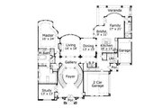 European Style House Plan - 5 Beds 5.5 Baths 6846 Sq/Ft Plan #411-454 
