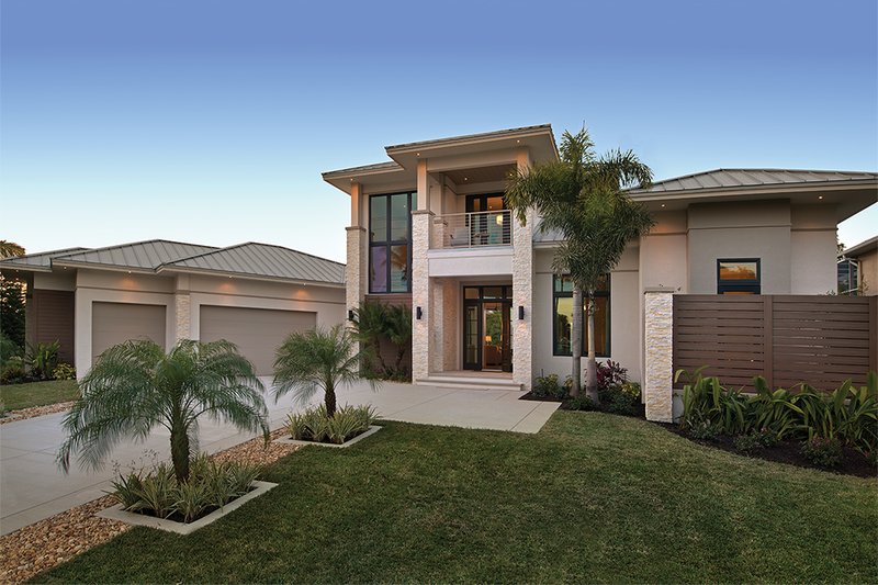 Dream House Plan - Contemporary Exterior - Front Elevation Plan #930-20