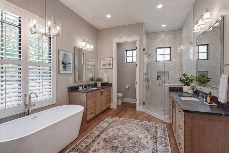 House Design - Interior - Master Bathroom 1 for Farmhouse House Plan #120-296 - 4 bed, 3.5 bath