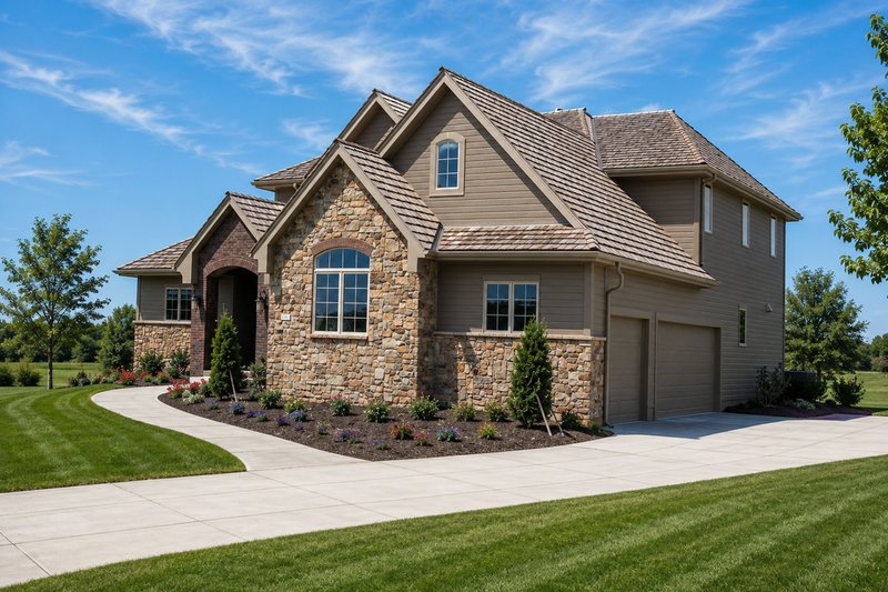 Dream House Plan - Exterior - Front Elevation 5 for Traditional House Plan #20-2126 - 4 bed, 3.5 bath