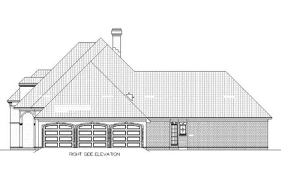 Exterior - Other Elevation for Southern House Plan #45-330 - 4 bed, 3.5 bath