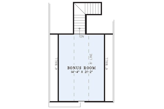Floor Plan - Upper Floor for Traditional House Plan #17-2394 - 3 bed, 2 bath