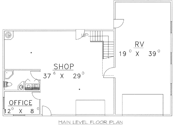 Architectural House Design - Traditional Floor Plan - Main Floor Plan #117-482