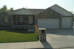 Exterior - Front Elevation 3 for Traditional House Plan #1060-60 - 3 bed, 2 bath