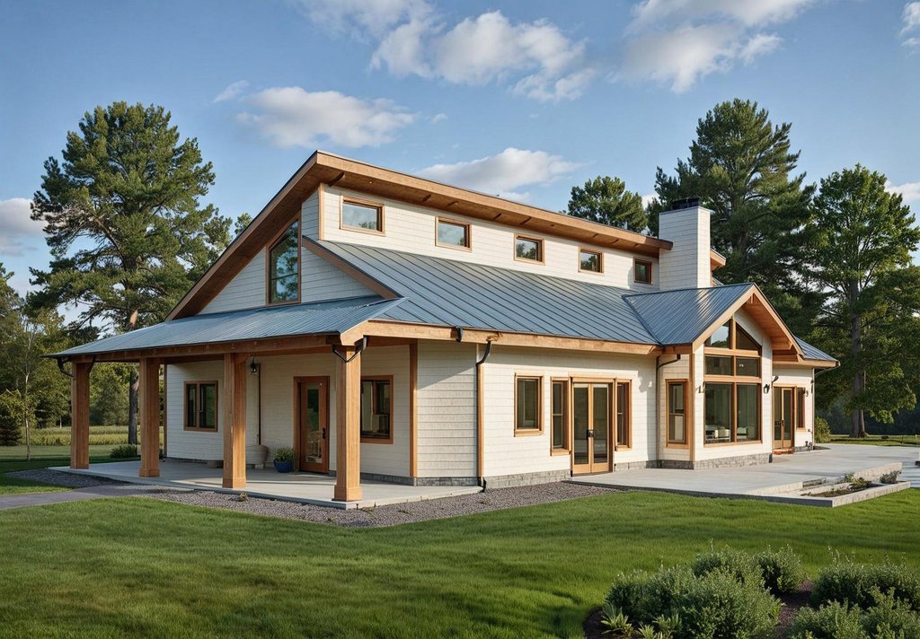 Exterior - Front Elevation 2 for Modern House Plan #117-270 - 3 bed, 3 bath