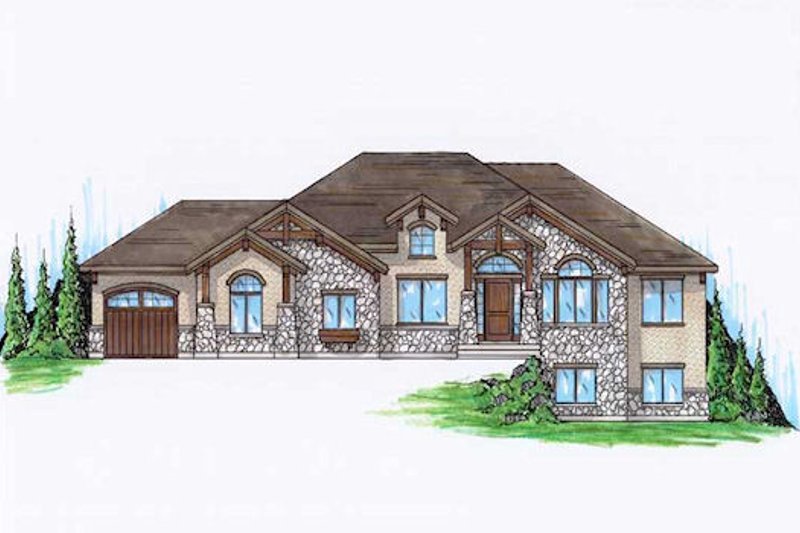 Dream House Plan - Traditional Exterior - Front Elevation Plan #5-283