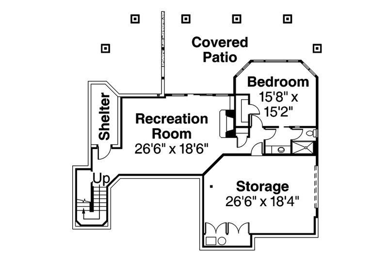 Home Plan - Floor Plan - Lower Floor House Plan #124-884 - 4 bed, 4.5 bath