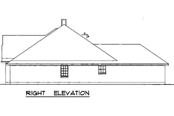 Exterior - Other Elevation 1 for European House Plan #40-415 - 3 bed, 2 bath