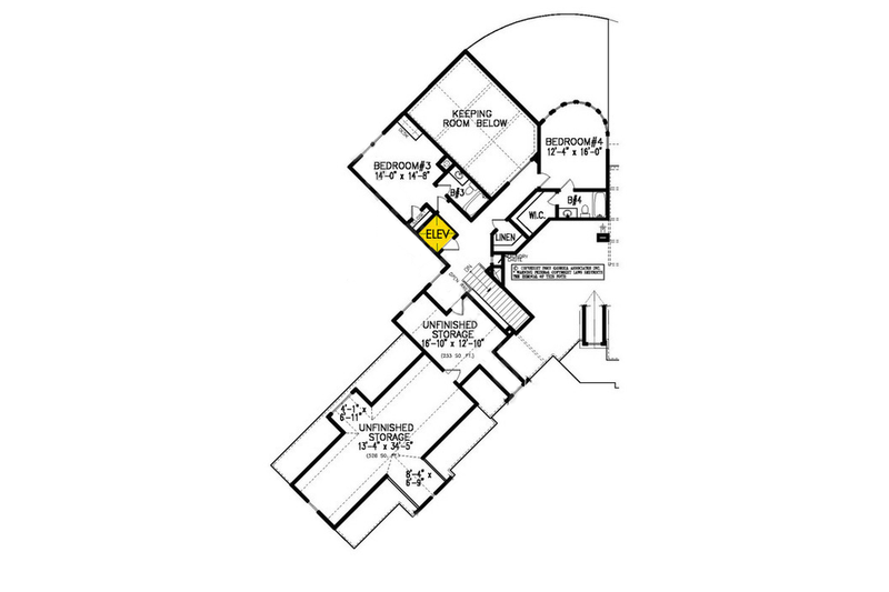 Home Plan - Floor Plan - Upper Floor for Traditional House Plan #54-525 - 4 bed, 4.5 bath