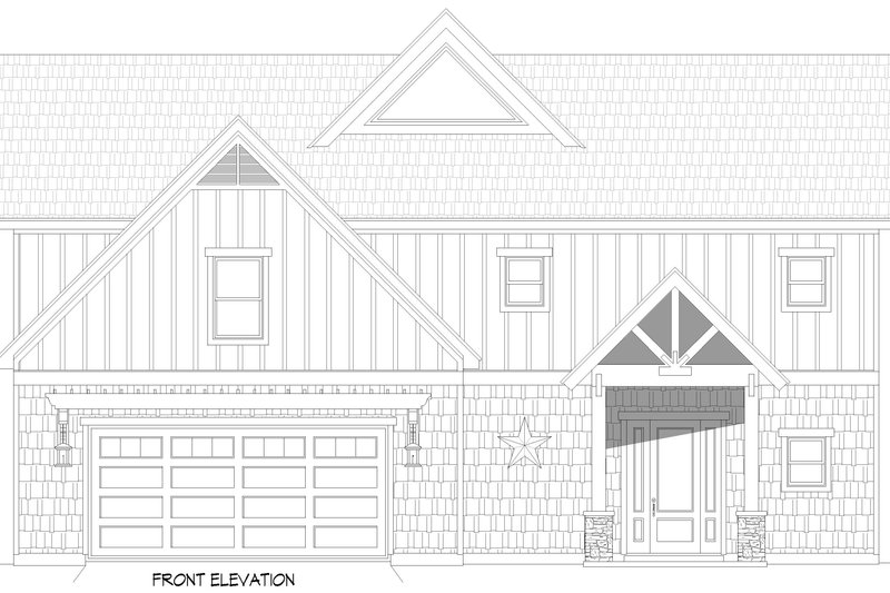 House Design - Exterior - Front Elevation 3 for Country House Plan #932-1228 - 3 bed, 3 bath