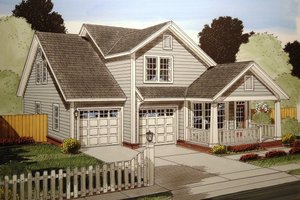 Traditional Exterior - Front Elevation Plan #513-13