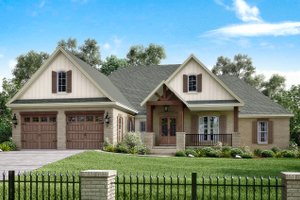Architectural House Design - Country Exterior - Front Elevation Plan #430-151