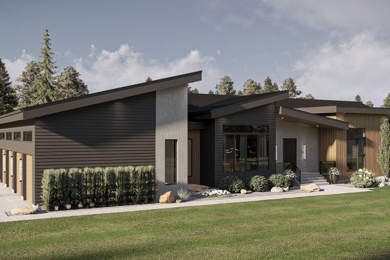 House Blueprint - Exterior - Other Elevation for Modern House Plan #455-771 - 3 bed, 2.5 bath