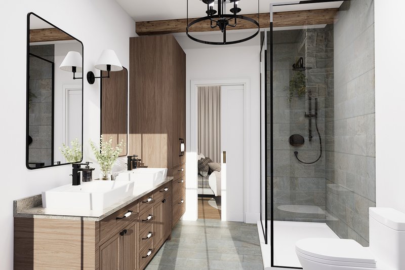 Dream House Plan - Interior - Bathroom for Craftsman House Plan #23-2893 - 1 bed, 1.5 bath
