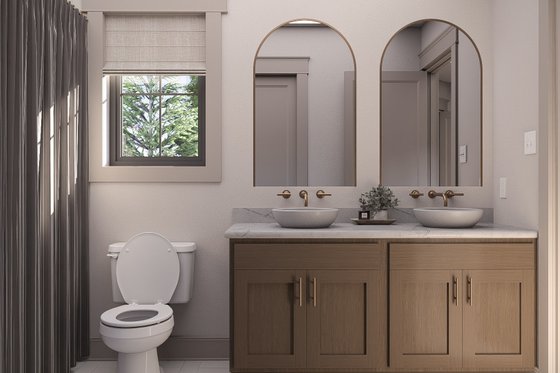 Interior - Master Bathroom for Craftsman House Plan #455-727 - 2 bed, 2.5 bath