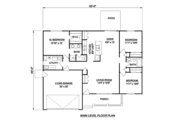 Ranch Style House Plan - 3 Beds 2 Baths 1364 Sq/Ft Plan #116-243 