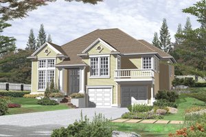 Traditional Exterior - Front Elevation Plan #48-203