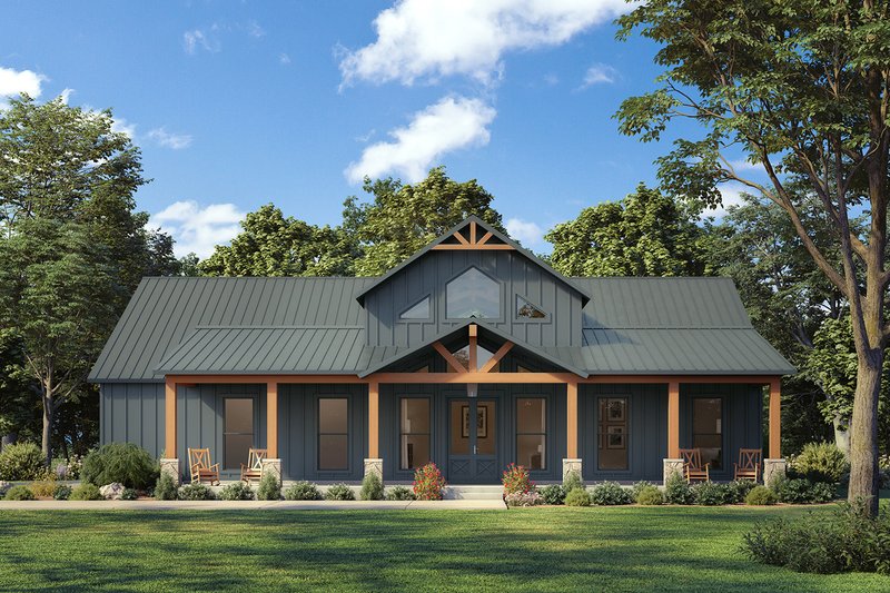 Home Plan - Exterior - Front Elevation 5 for Farmhouse House Plan #1074-119 - 4 bed, 3 bath