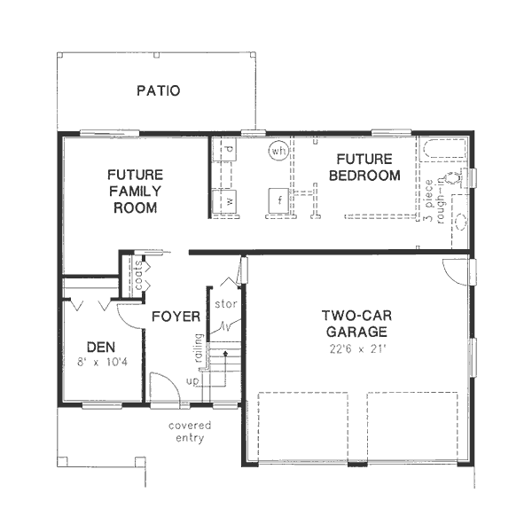 Traditional Floor Plan - Lower Floor Plan #18-9231