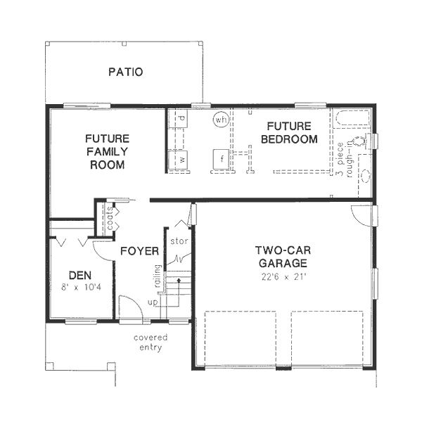 Home Plan - Traditional Floor Plan - Lower Floor Plan #18-9231