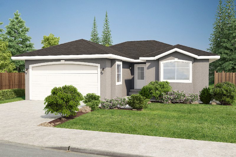 Dream House Plan - Mediterranean Exterior - Front Elevation Plan #126-266