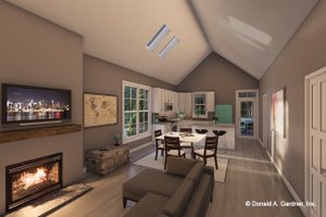 Interior - Family Room for Farmhouse House Plan #929-1188 - 2 bed, 2 bath