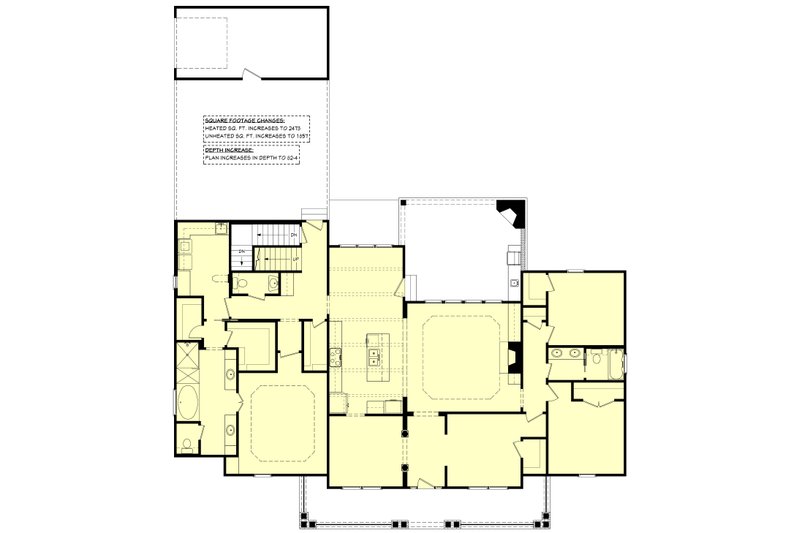 Home Plan - Floor Plan - Other Floor 1 for Country House Plan #430-113 - 4 bed, 2.5 bath