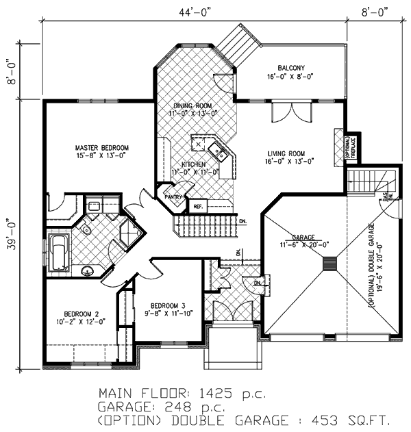 European Floor Plan - Main Floor Plan #138-317