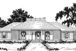 Southern Exterior - Front Elevation Plan #36-251