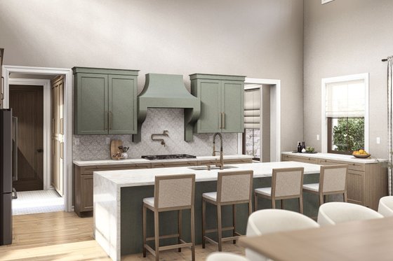 Interior - Kitchen for Ranch House Plan #455-485 - 3 bed, 2.5 bath