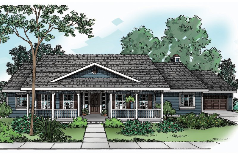 Home Plan - Exterior - Other Elevation for Farmhouse House Plan #124-369 - 4 bed, 2 bath