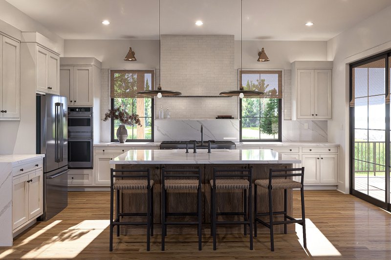 Dream House Plan - Interior - Kitchen 1 for European House Plan #455-361 - 1 bed, 1.5 bath
