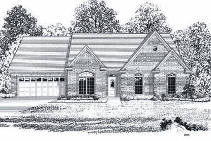 Traditional Style House Plan - 3 Beds 2 Baths 1662 Sq/Ft Plan #424-93