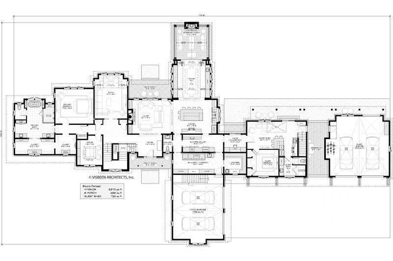 Dream House Plan - Floor Plan - Main Floor for Farmhouse House Plan #928-407 - 6 bed, 4.5 bath